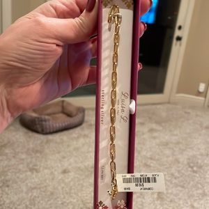 NWT-gold plated, sterling silver bracelet.